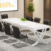 6.5FT Conference Table for 6-8 People, 78-Inch Rectangular Table with Metal Frame 3