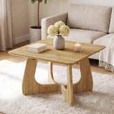 Tribesigns 31.5 Inch Square Coffee Table with Interlocking Legs, Mid-Century Table for Living Room 3