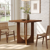 31.5-Inch Square Dining Table, Solid Wood Small Kitchen Table for 2-4 People in Dining Room Small Spaces 3