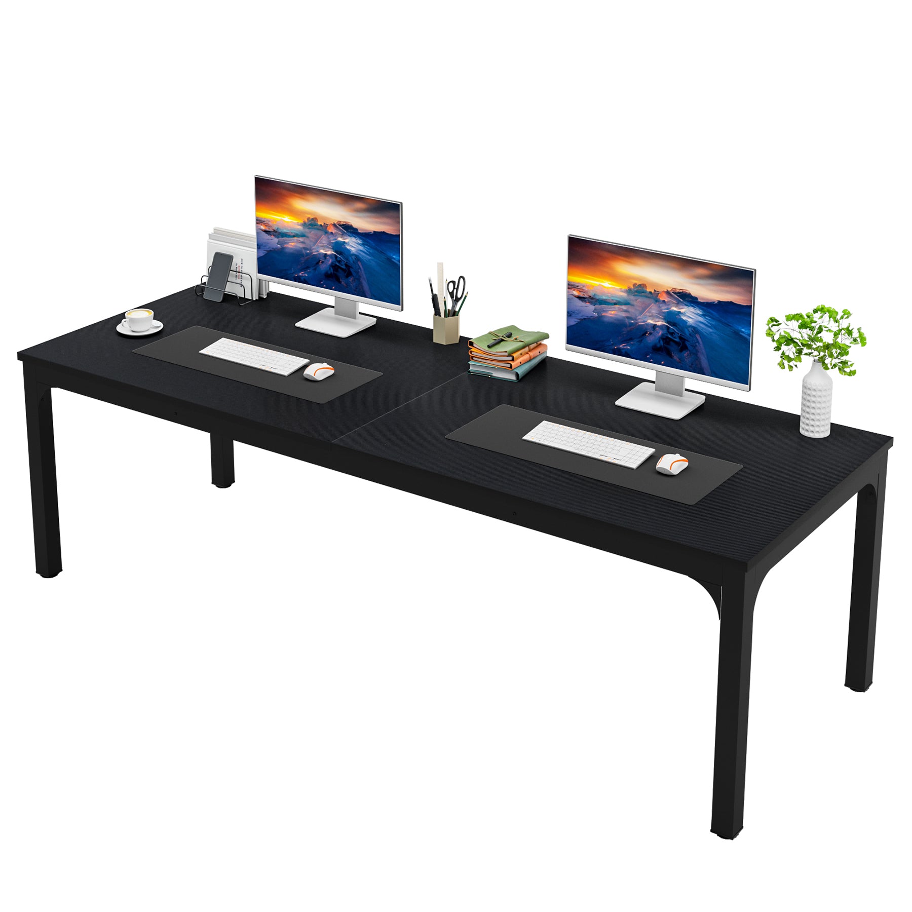 Rectangle Executive Desk, 78.7" Computer Desk 6FT Conference Table