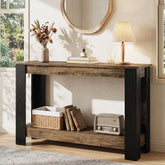 41-Inch Narrow Console Table with 2-Tier Open Storage, Modern Farmhouse Sofa Table for Entryway 3