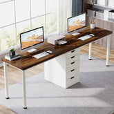 Tribesigns 78.7-Inch Two-Person Computer Desk with 5 Drawers, Double Office Workstation for Home Office 3