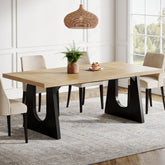 70.9-Inch Rectangular Dining Table with Thick MDF Top, Farmhouse Kitchen Table for Dining Room 3