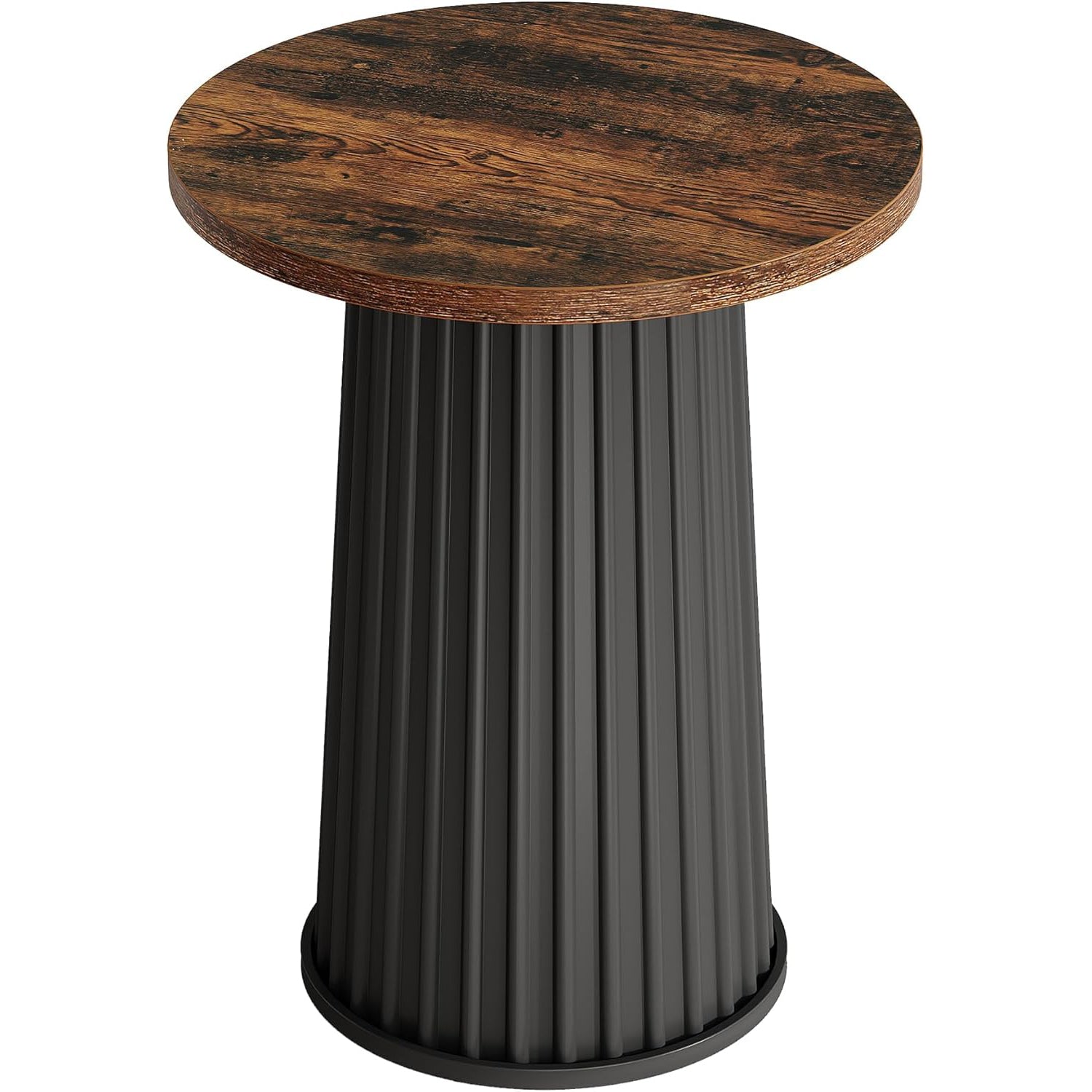 23.6" Round Kitchen Table - Small Space Dining Table w/Metal Base