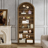 Tribesigns 79.5" Arched Bookshelf, 8-Tier Tall Bookcase for Living Room 3