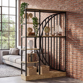 Tribesigns 70.9-Inch 5-Tier Bookshelf Room Divider, Reversible Display Shelf for Home Office 3