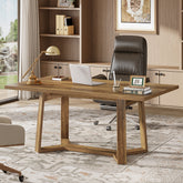 Tribesigns 47-Inch Home Office Desk with Reinforced Frame, Rustic Computer Table for Office 3