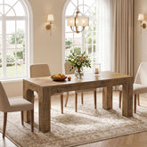 Tribesigns 70.9-Inch Dining Table for 4-6, Farmhouse Rectangular Table with Heavy-Duty Legs 3
