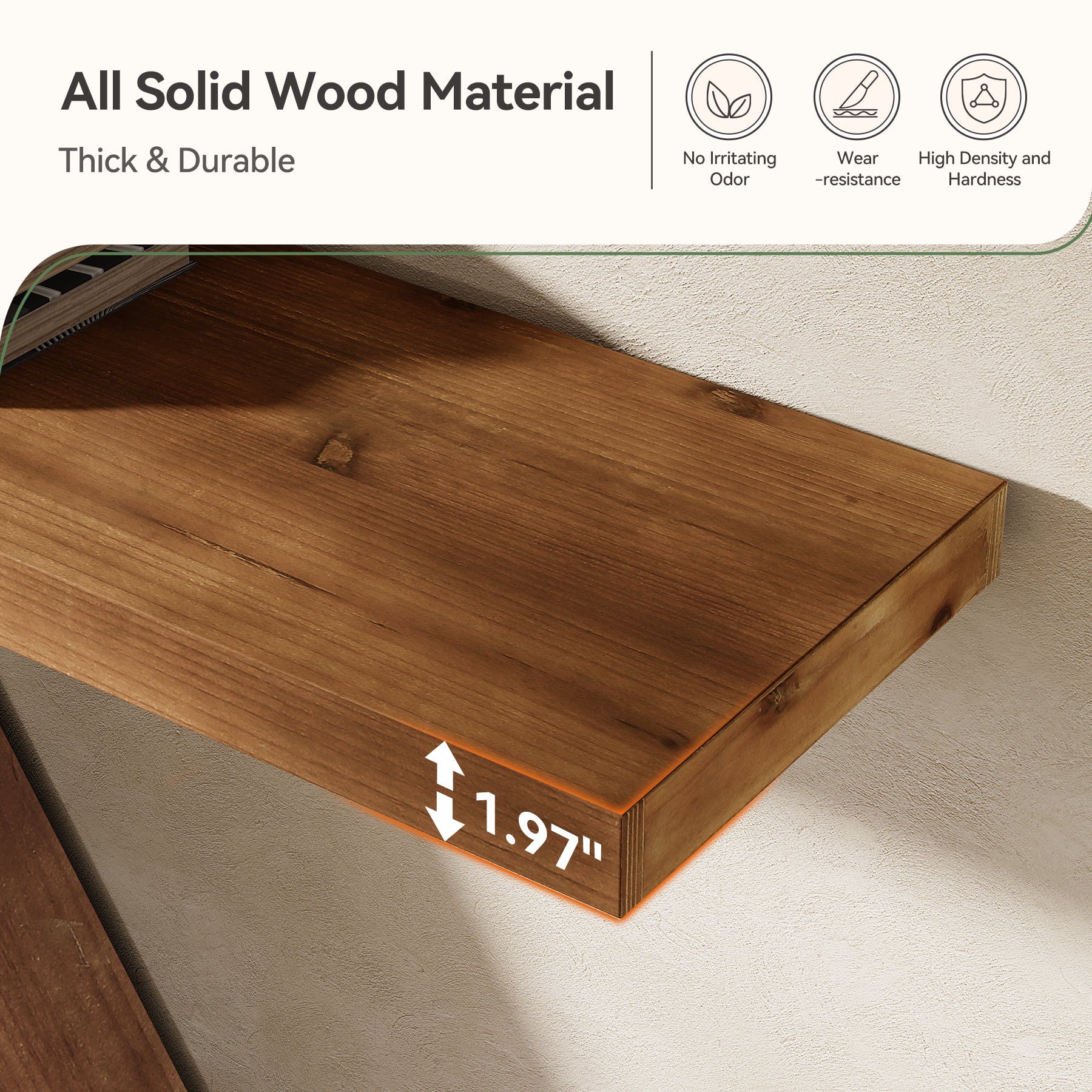 Tribesigns 57-Inch Curved Console Table, Solid Wood Sofa Table for Hallway