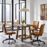 Tribesigns 31.49-Inch Solid Wood Conference Table for 4, Square Meeting Table for Home Office 3
