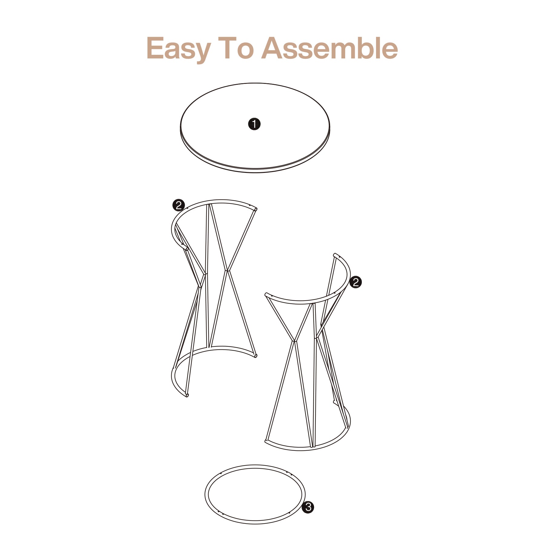 35.4-Inch Round Bar Table, Modern Faux Marble Bistro Pub Table