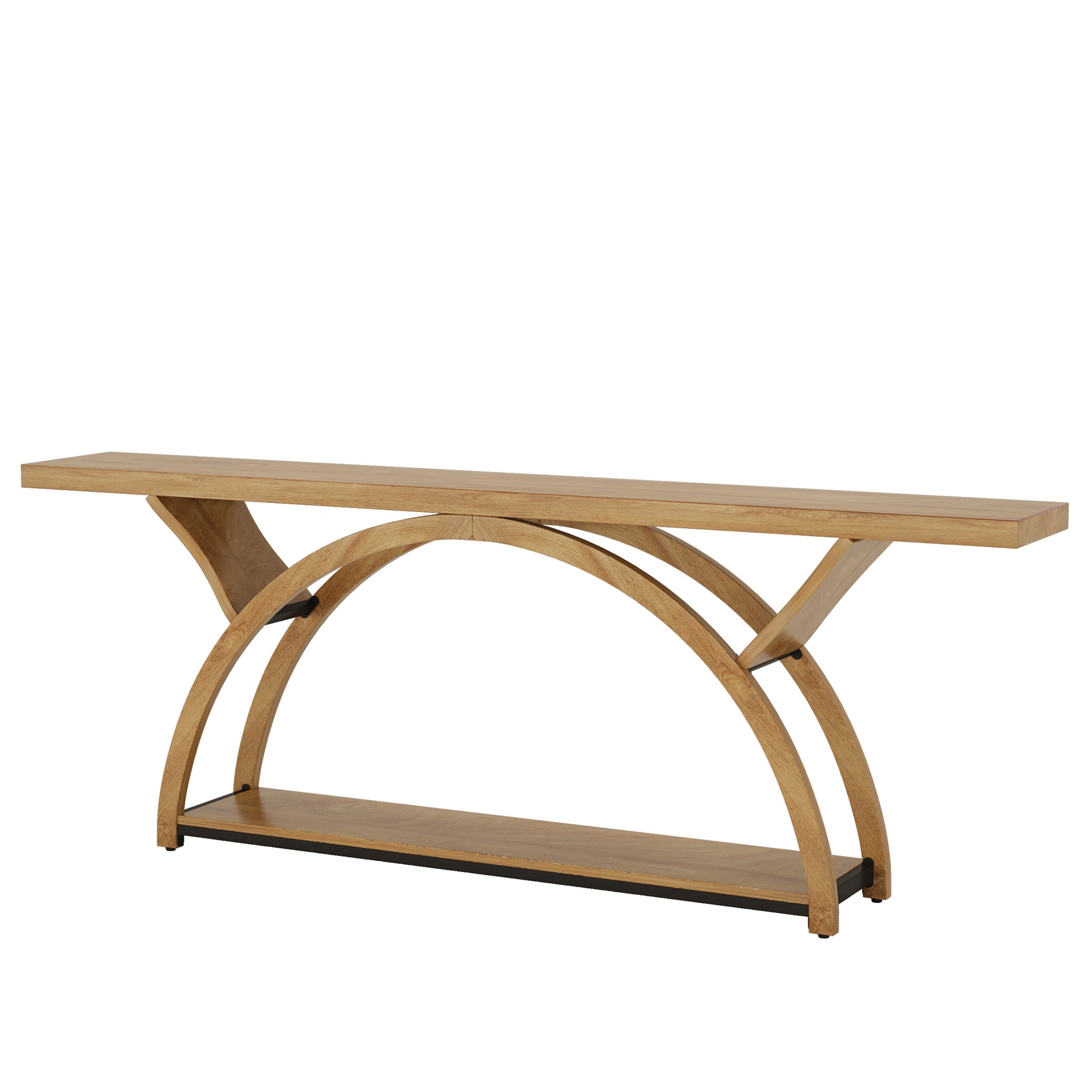 Tribesigns 70.87-Inch Rustic Console Table with Storage Shelf, Narrow Sofa Table for Entryway and Hallway