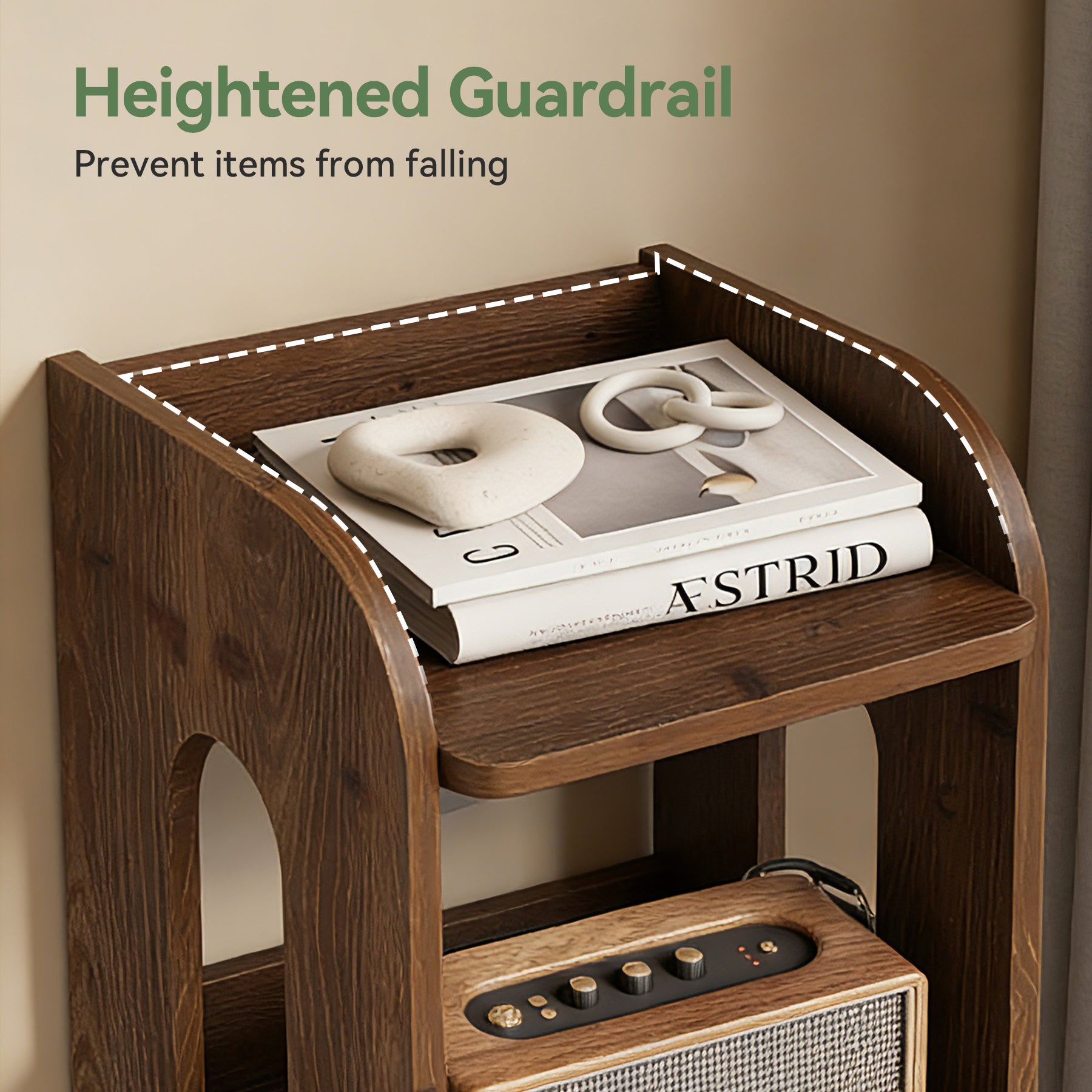 70.87-Inch Solid Wood Bookshelf with 6 Tiers, A Tall Narrow Open Bookcase for Living Room and Home Office