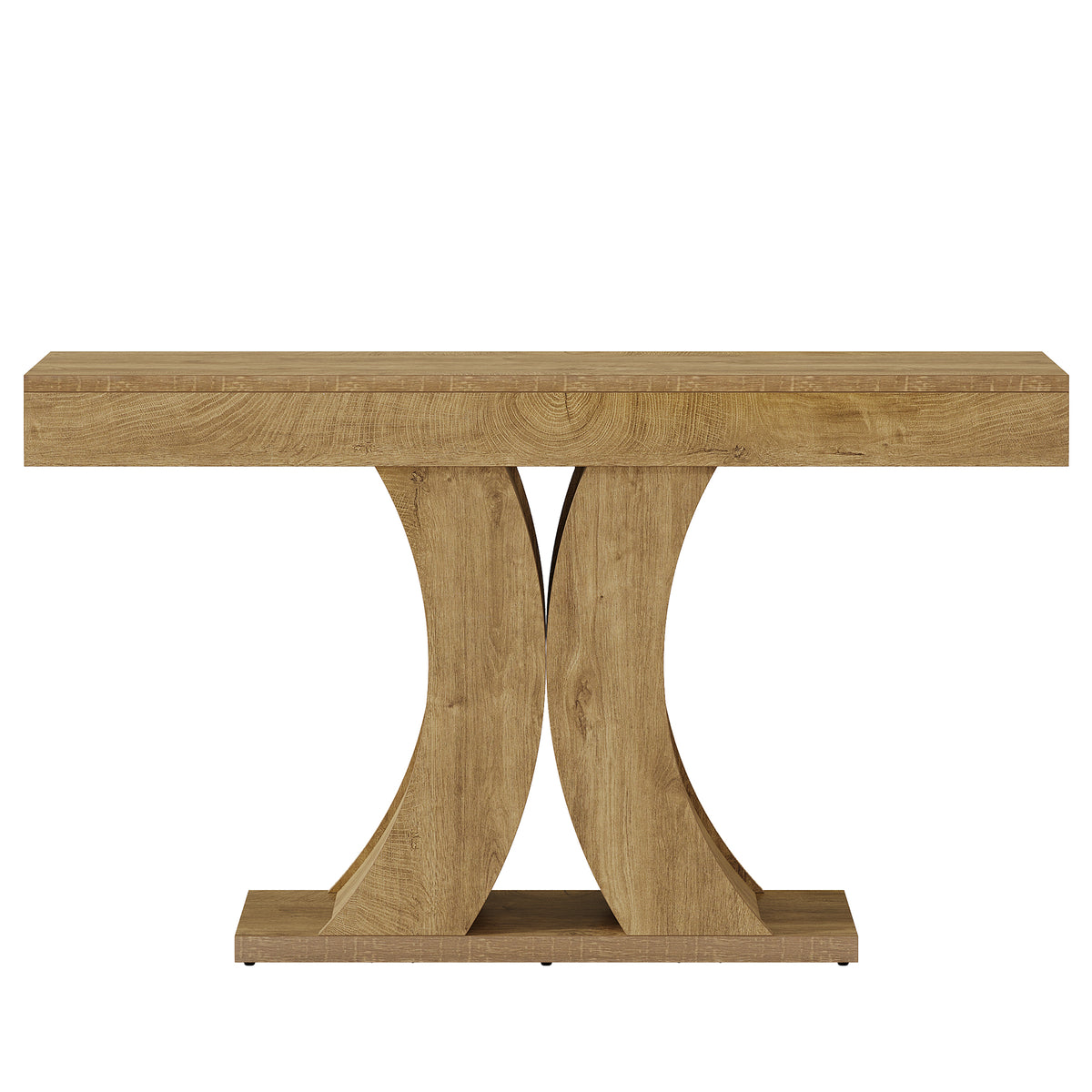 Tribesigns 59" Farmhouse Console Table with Double-Arch X-Frame, Narrow Sofa Table for Entryway