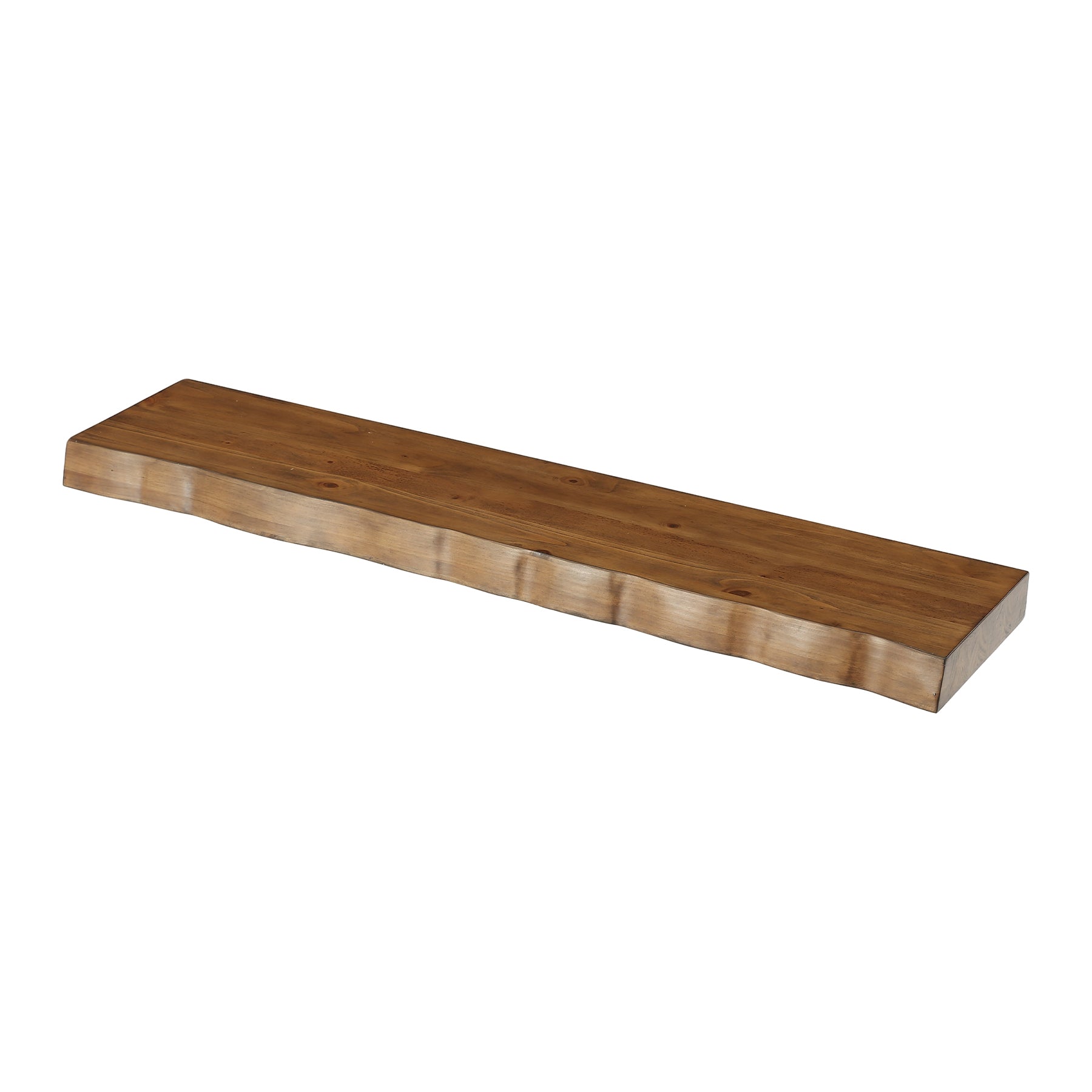 Tribesigns 62.99" Floating TV Stand for 65" TV, Solid Wood Wall Mounted Console with Storage