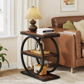 3-Tier_End_Table_Industrial_Sofa_Side_Table_with_Round_Metal_Frame 3