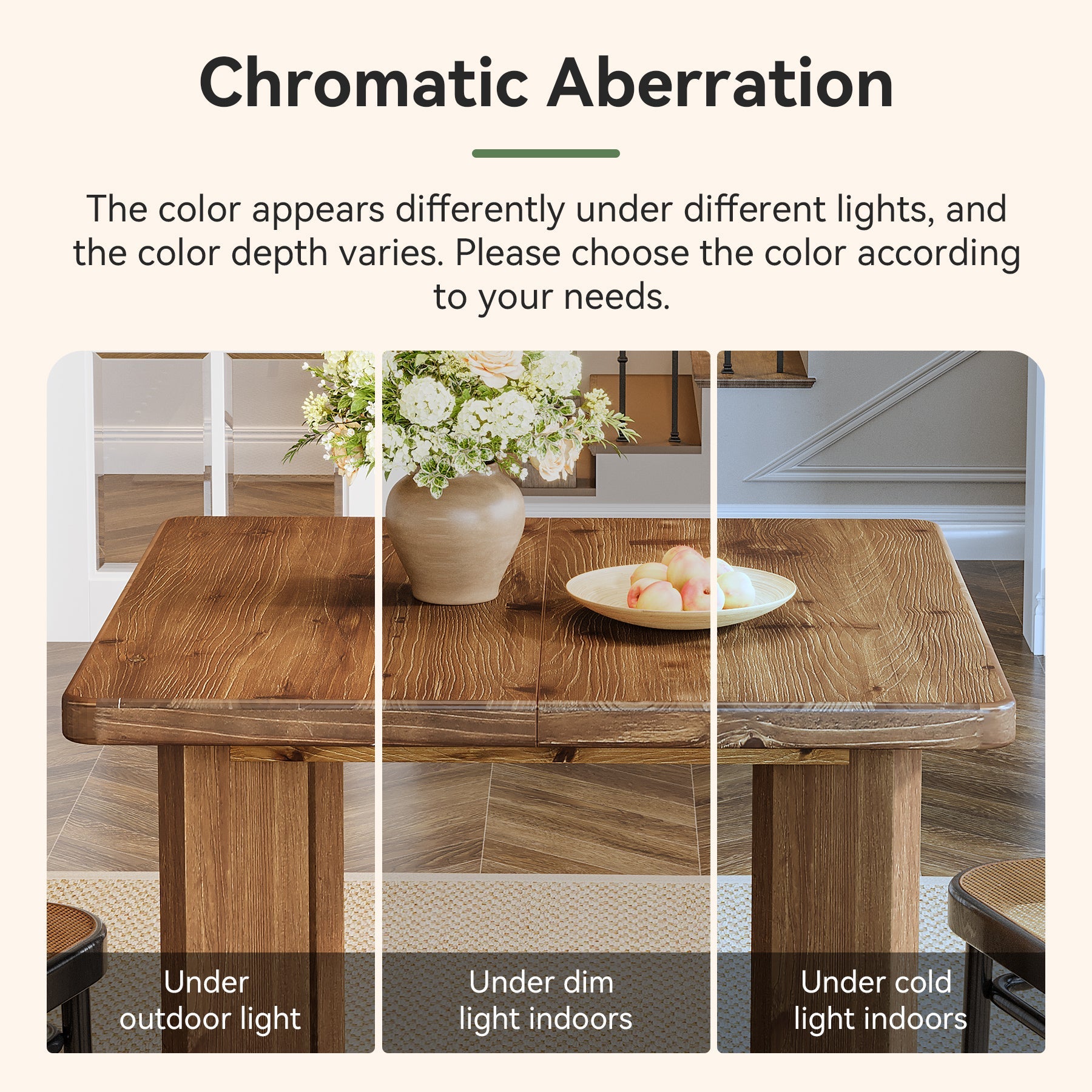 31.5" Square Dining Table, Solid Wood Farmhouse Kitchen Table for 2-4