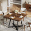 31.5" Square Dining Table, Wood Kitchen Table for 4#Colour_Brown