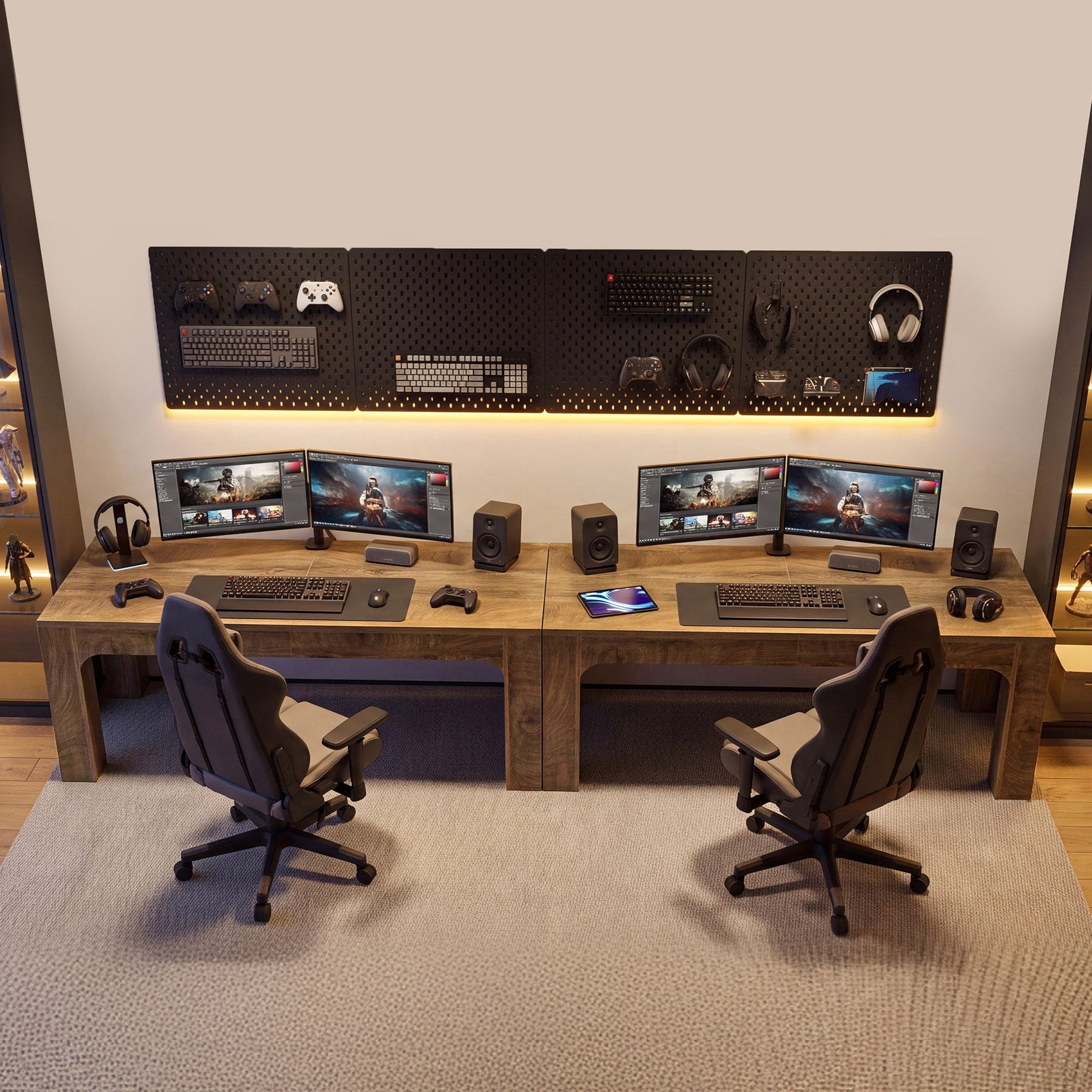 Tribesigns 70.9-Inch Two Person Desk with Thick Top, Extra Long Computer Desk for Home Office