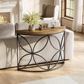 43.3" Industrial Console Table - Floral Design Narrow Sofa Table for Living Room & Entryway 3