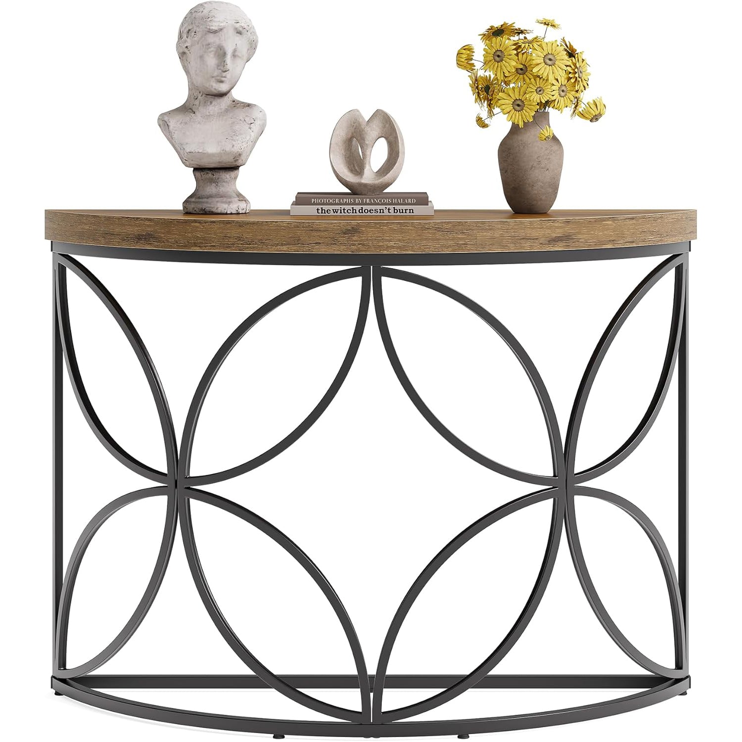 43.3_Industrial_Console_Table_-_Floral_Design_Narrow_Sofa_Table_for_Living_Room_Entryway