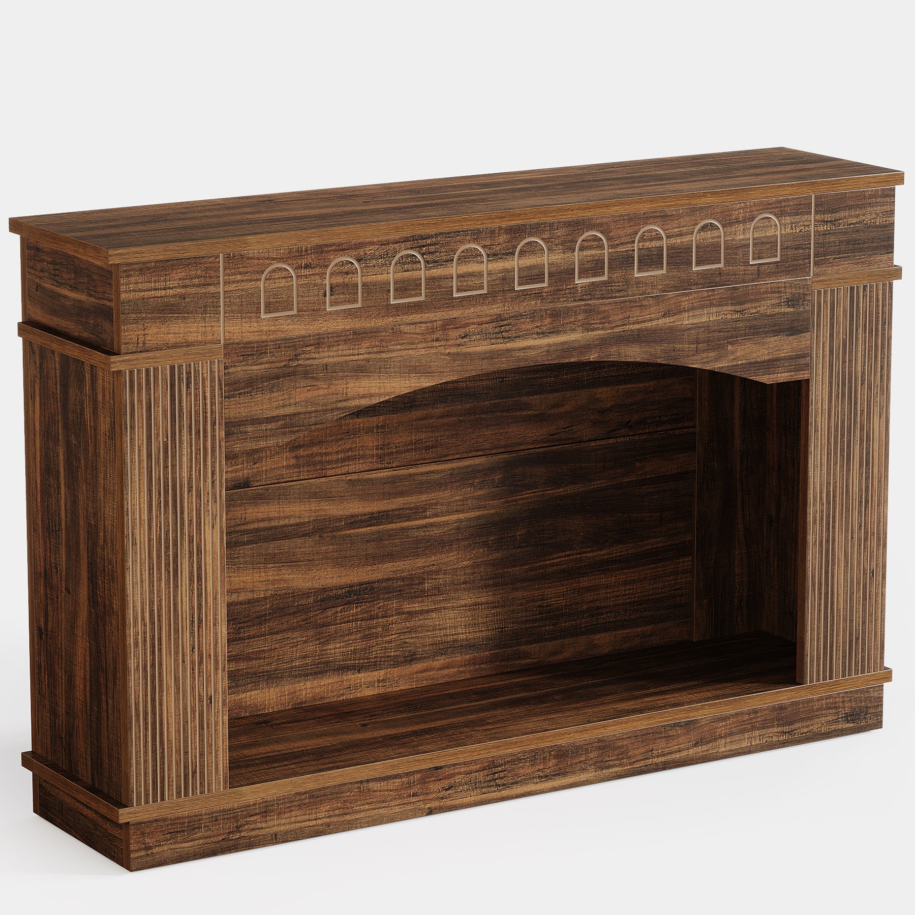 47" Farmhouse Console Table, 2-Tier Sofa Table Entryway Table