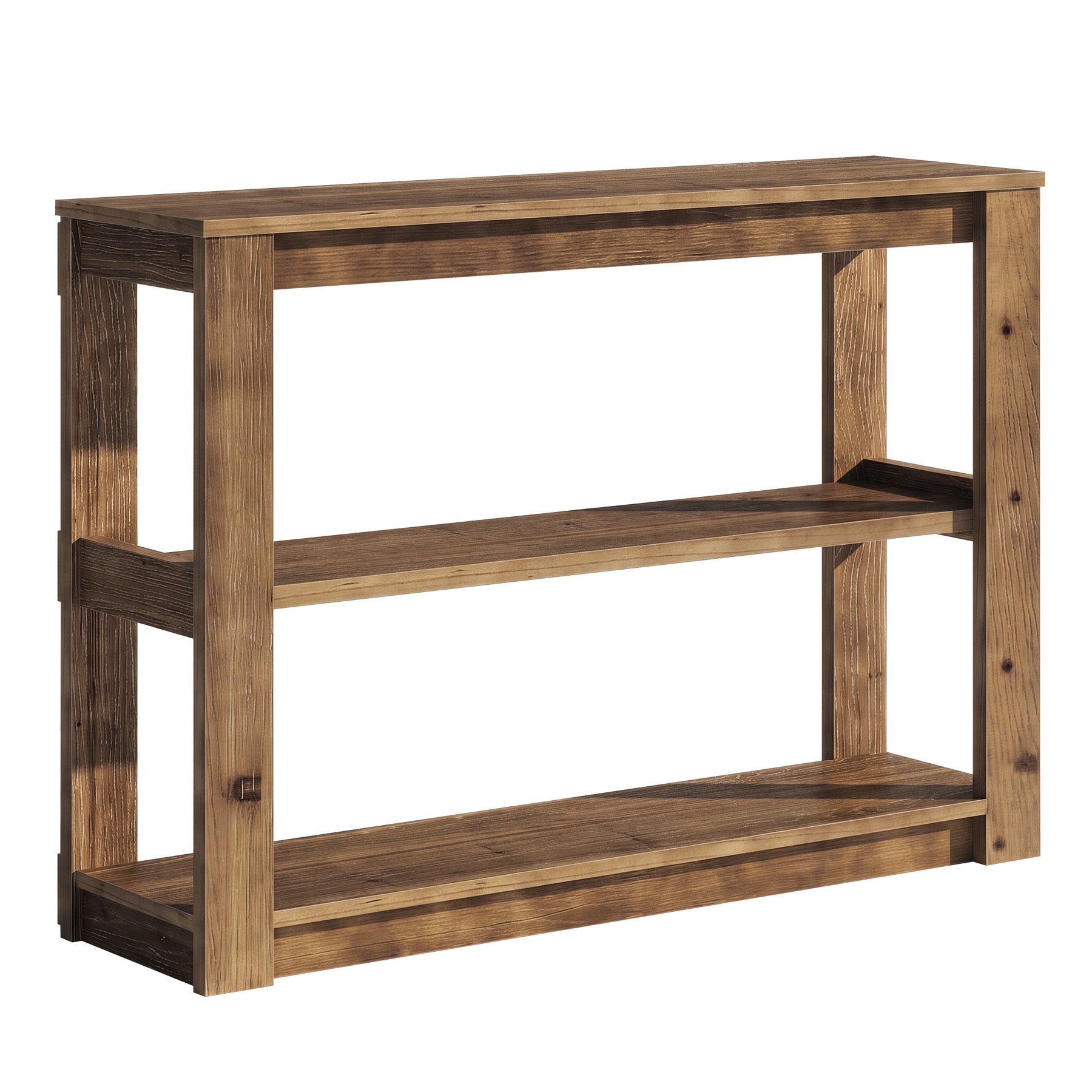 Tribesigns 41.3 Inch Solid Wood Console Table with 3-Tier Storage, Farmhouse Hallway Table