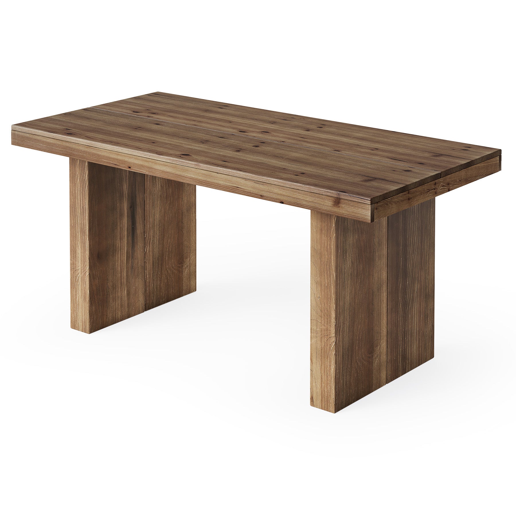 Tribesigns 63-Inch Solid Wood Executive Desk with Spacious Tabletop and Sturdy Wooden Legs, Farmhouse Computer Desk for Home Office Study and Workstation
