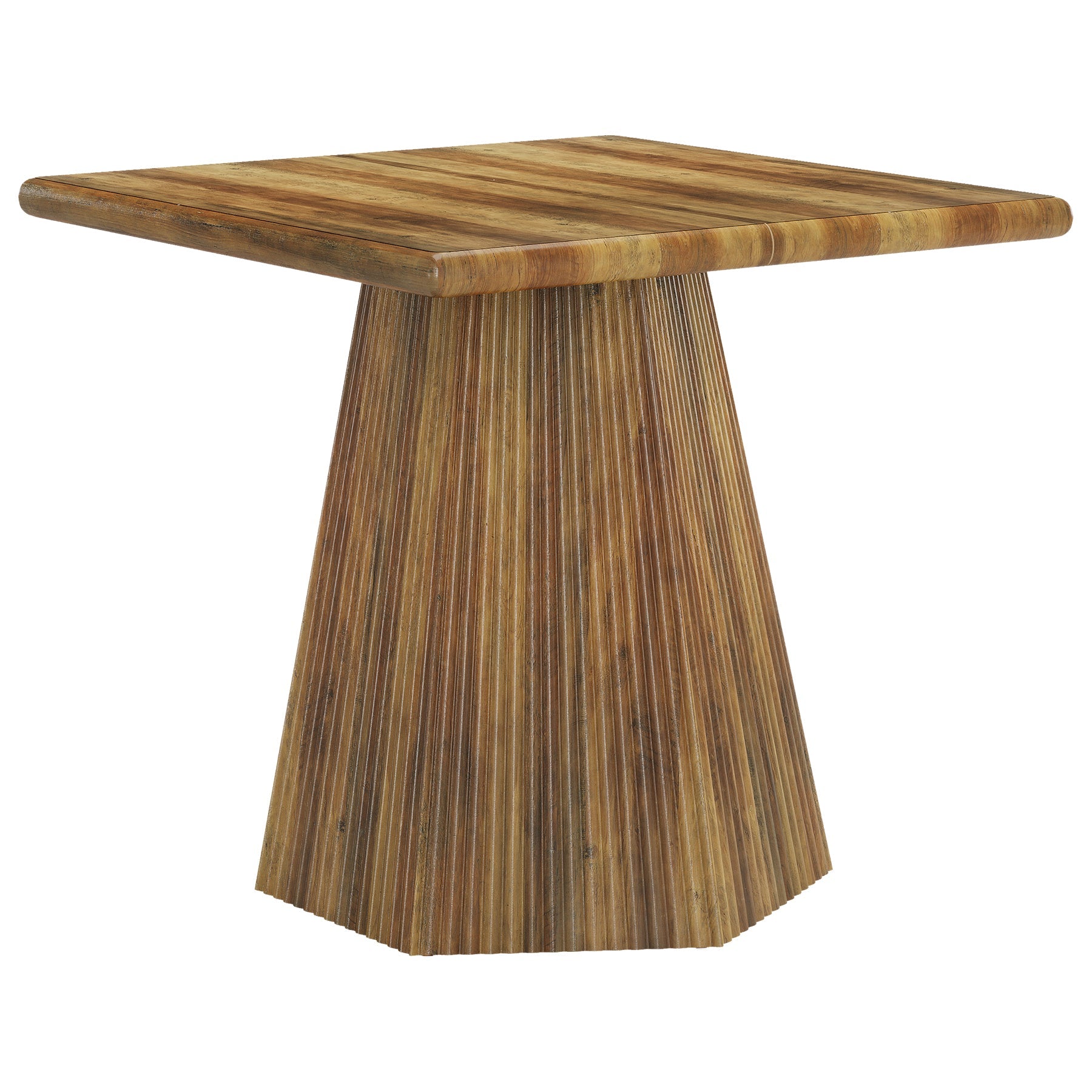 31.5-Inch Square Dining Table for 4, Pedestal Base Kitchen Table