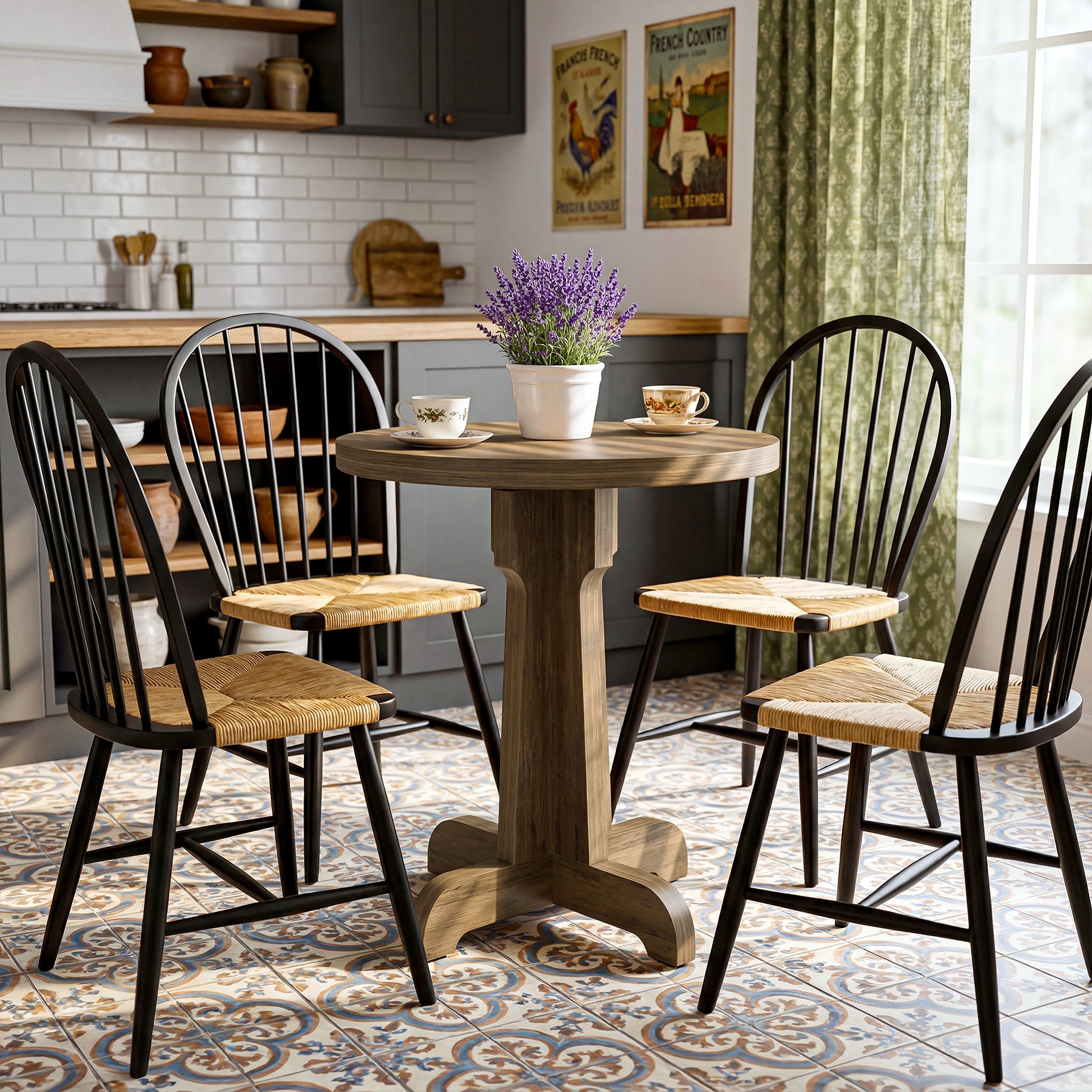 Tribesigns Small Round Dining Table, 2-Person Cafe Table for Restaurant