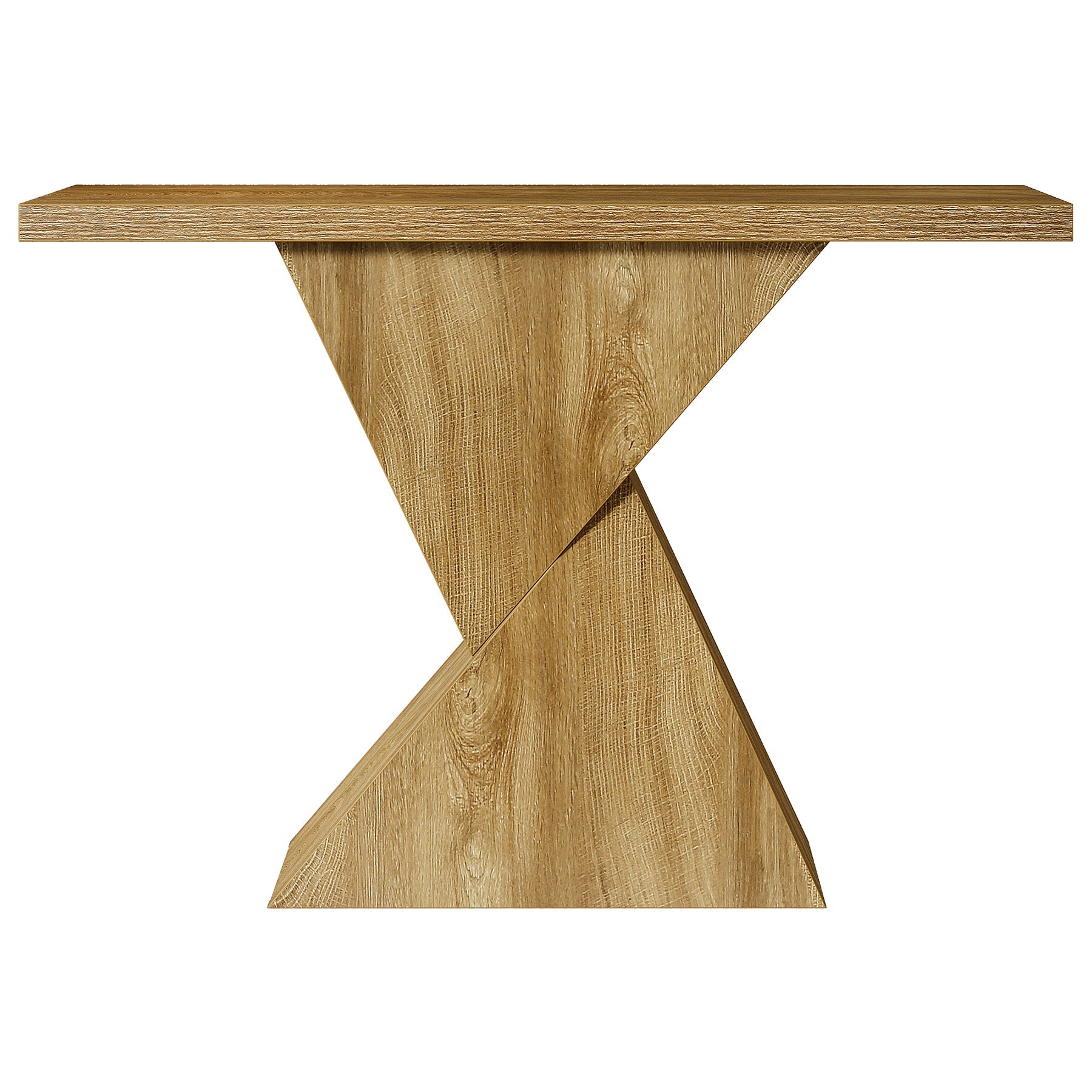 Tribesigns 41.5-Inch Narrow Farmhouse Console Table, Entryway Sofa Table with Geometric Base