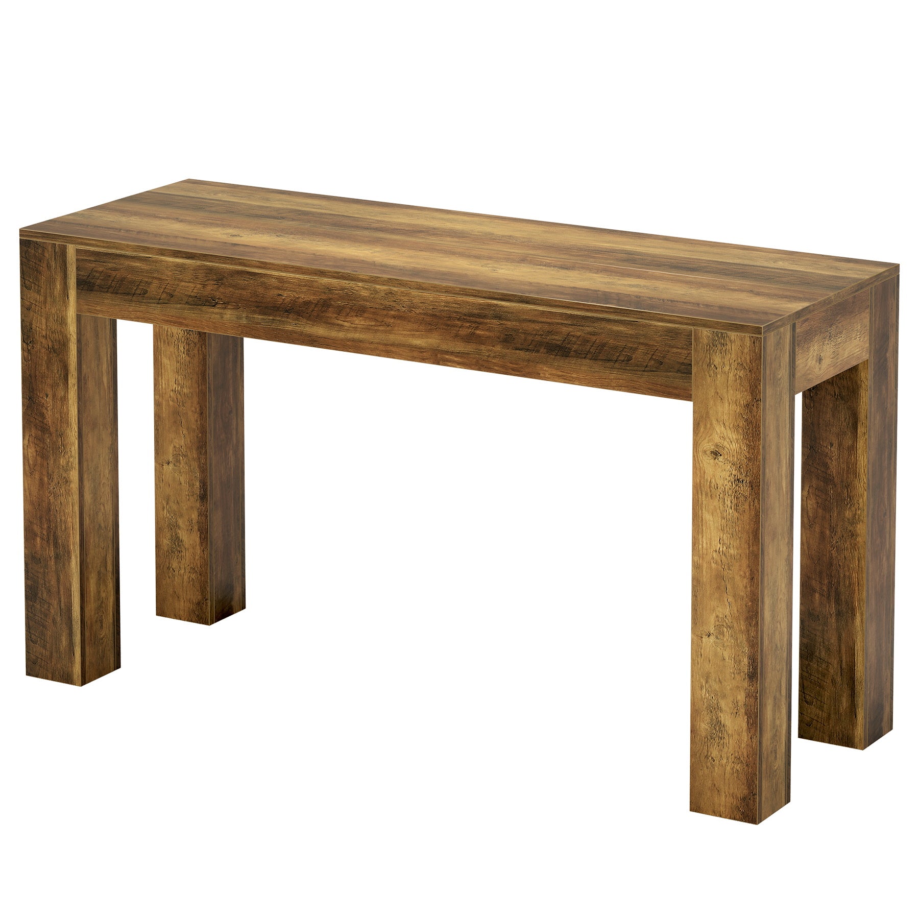 62.99-Inch Long Bar Table, Rectangular Counter Height Dining Table with 4 Sturdy Legs for Kitchen Home Bar