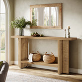59" Console Table, Farmhouse Sofa Table Hallway Table 3