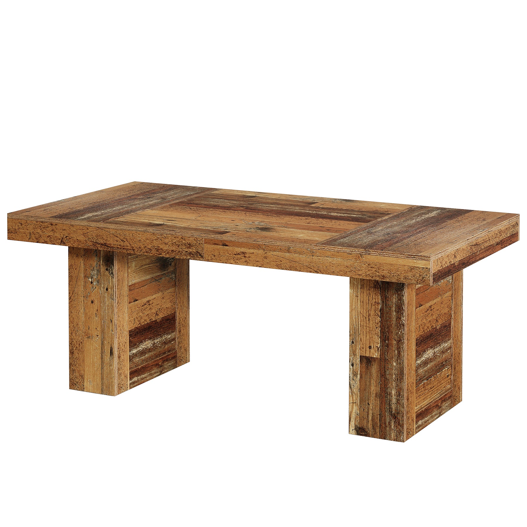 Tribesigns 63 Inch Farmhouse Executive Desk, Large Wooden Computer Desk with Heavy Duty Legs for Home Office