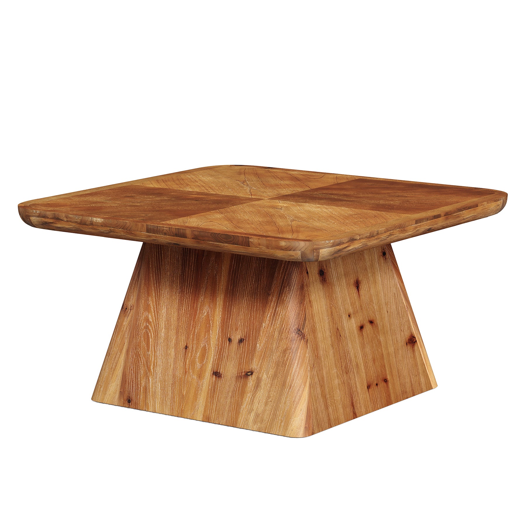 Tribesigns 31.5-Inch Square Coffee Table, Classic Living Room Center Table with Pedestal Base for Modern Home