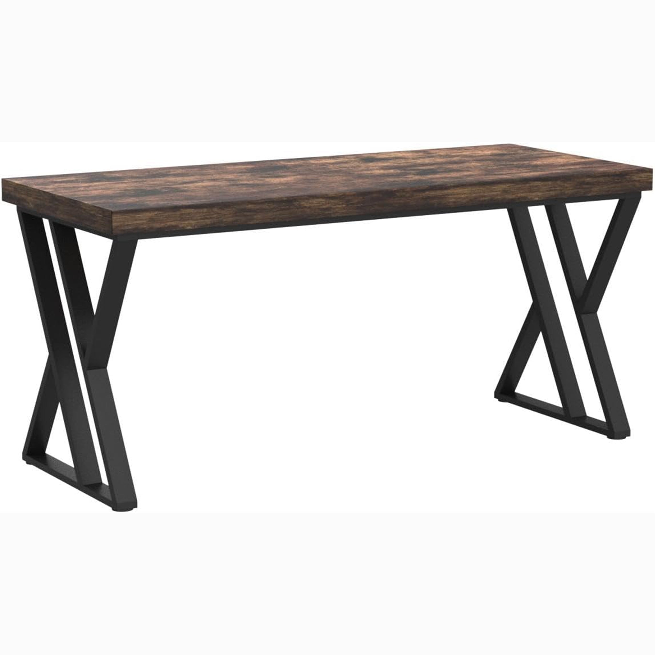 Heavy-Duty Computer Desk, 55" Simple  Study Desk Writing Table