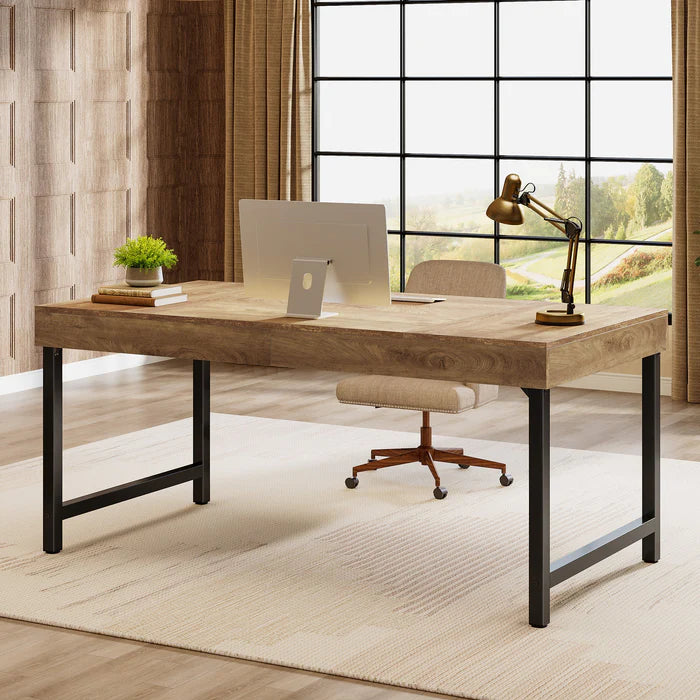 55" Executive Desk Thickened, Modern Computer Desk for Home Office