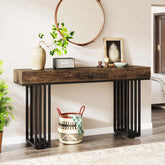 55-inch Console Table, Modern Entryway Table with Metal Legs 3