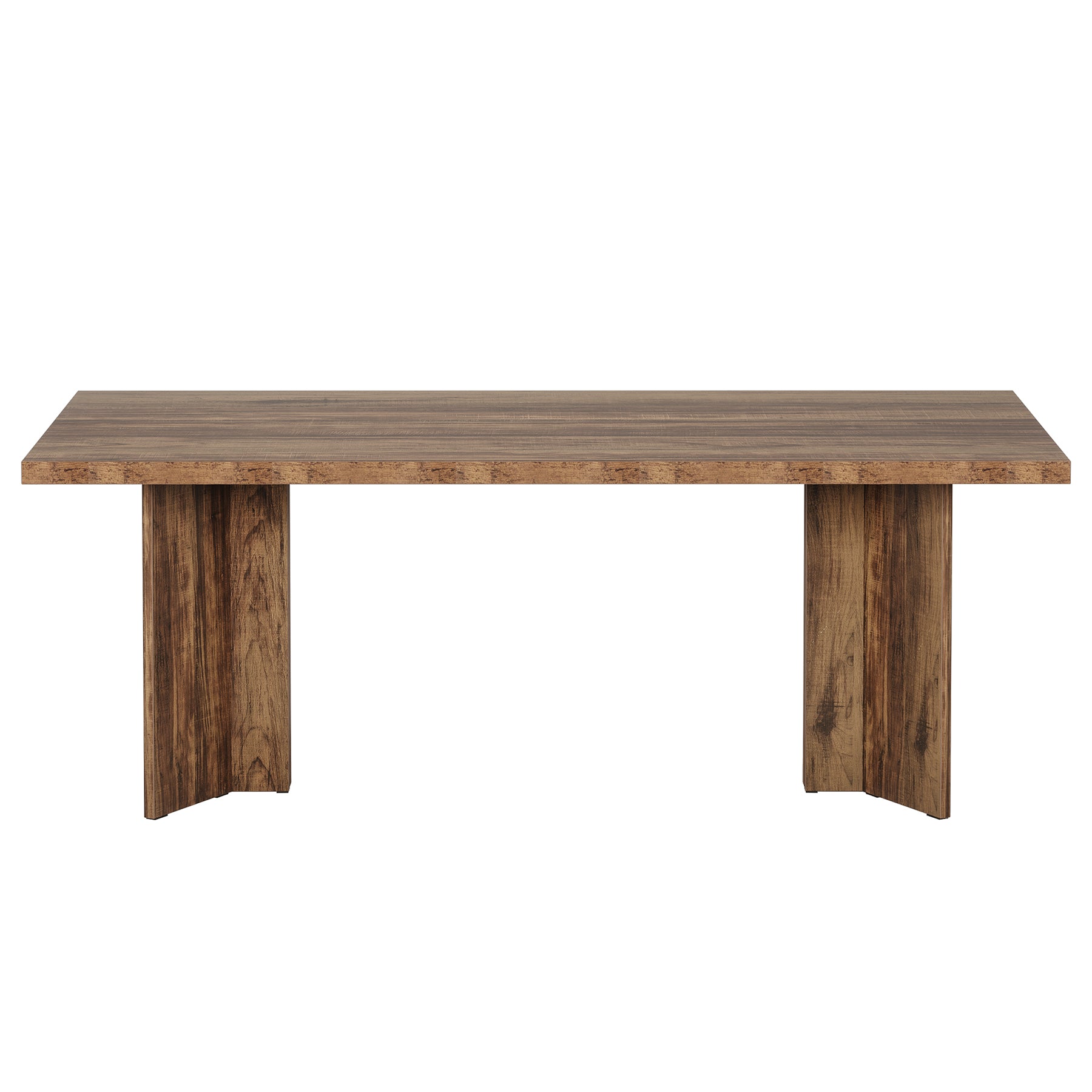 63" Wood Executive Desk, Farmhouse Computer Desk with Large Tabletop