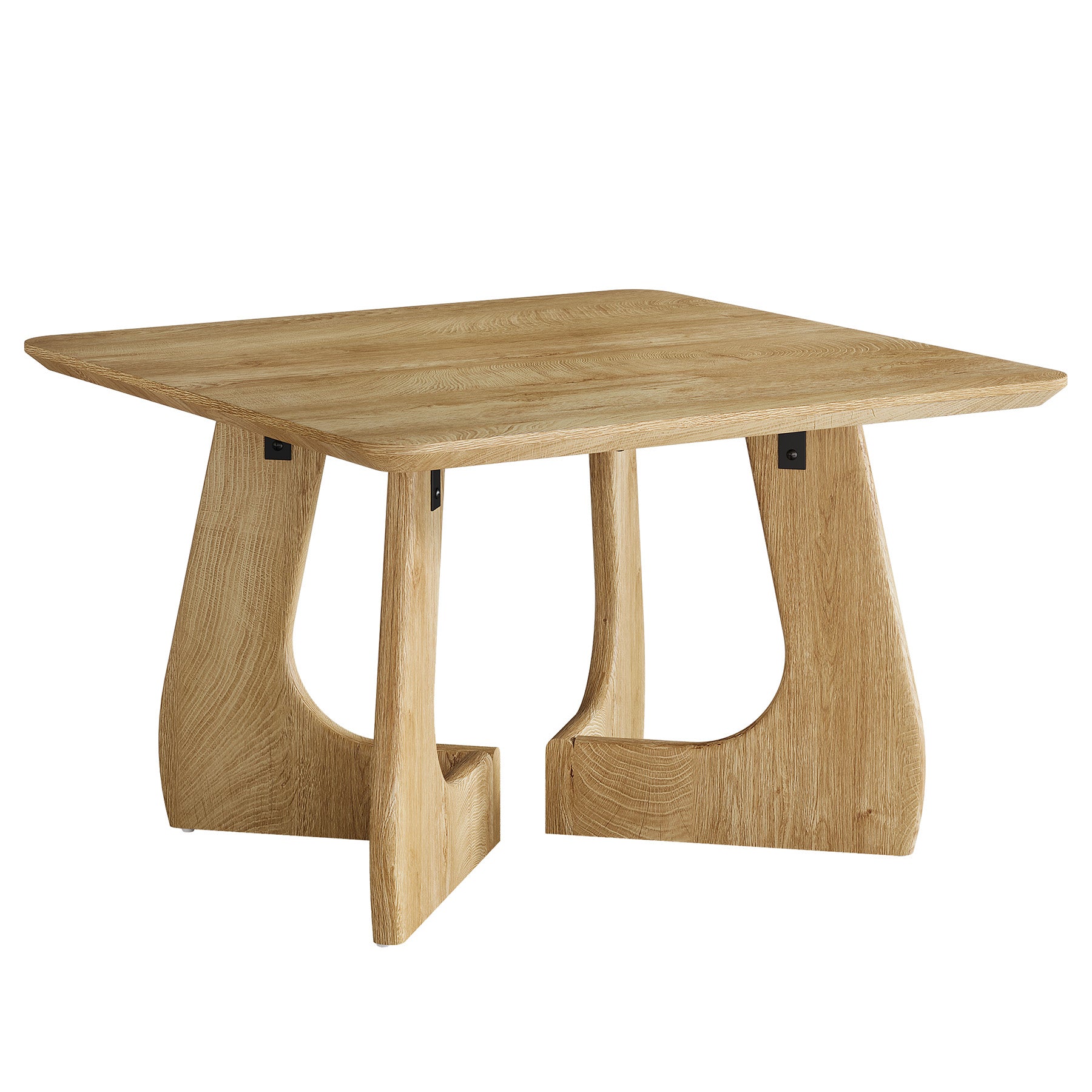 Tribesigns 31.5 Inch Square Coffee Table with Interlocking Legs, Mid-Century Table for Living Room