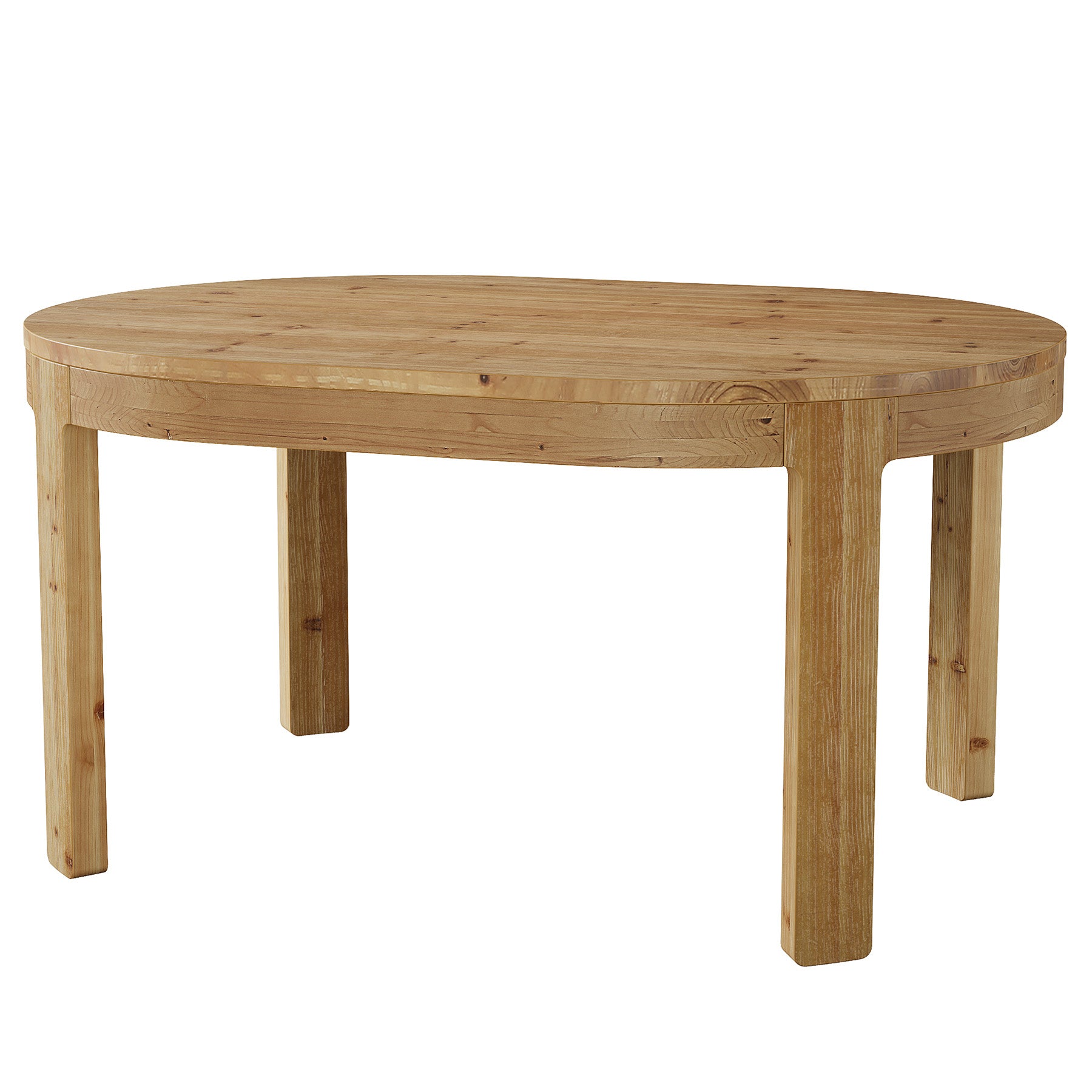 Tribesigns 55-Inch Farmhouse Oval Dining Table, Solid Wood Kitchen Table for 4 in Small Spaces