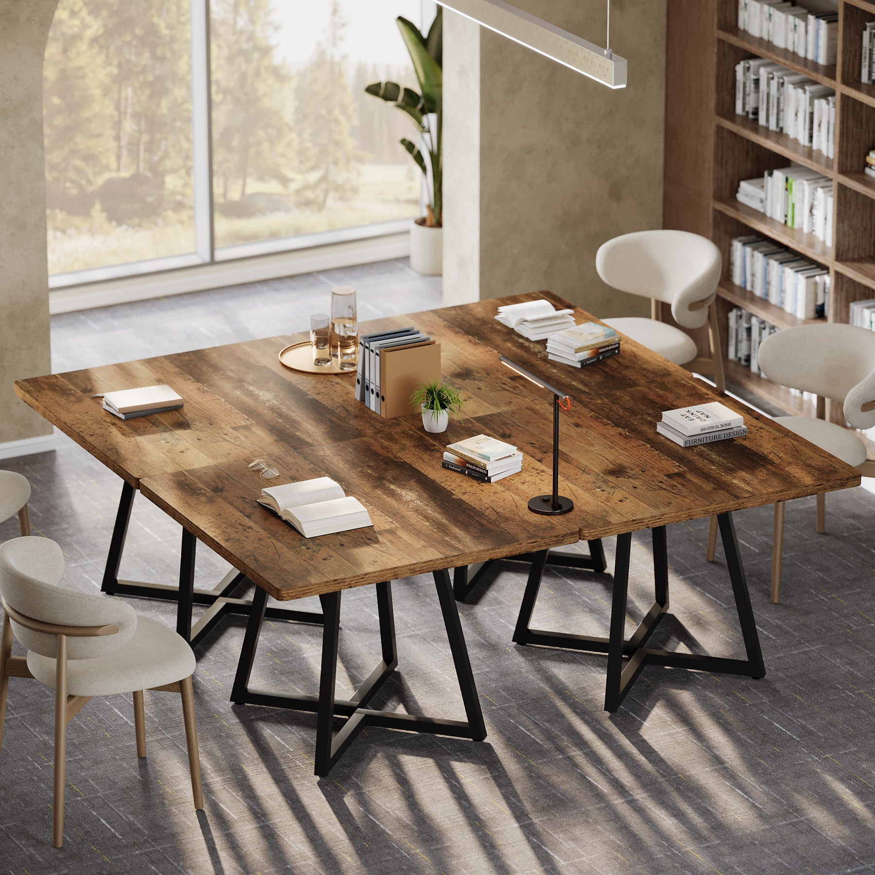 Tribesigns 31.5" Square Meeting Table, Compact Conference Table for Small Offices