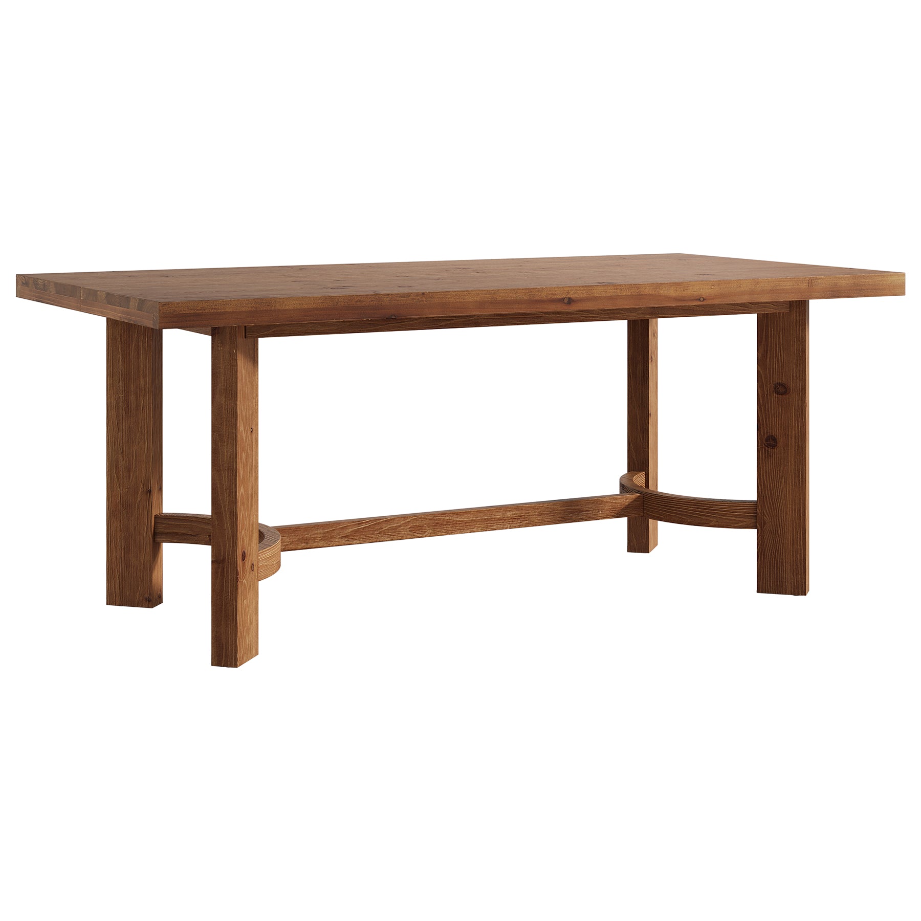 Tribesigns 63-Inch Solid Wood Executive Desk, Farmhouse Work Table for Home Office and Meetings