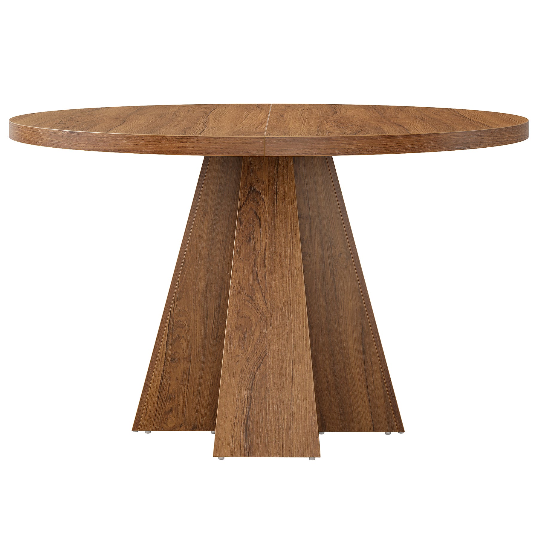 Tribesigns 46.46-Inch Round Conference Table, Thickened Tabletop with Tapered Base