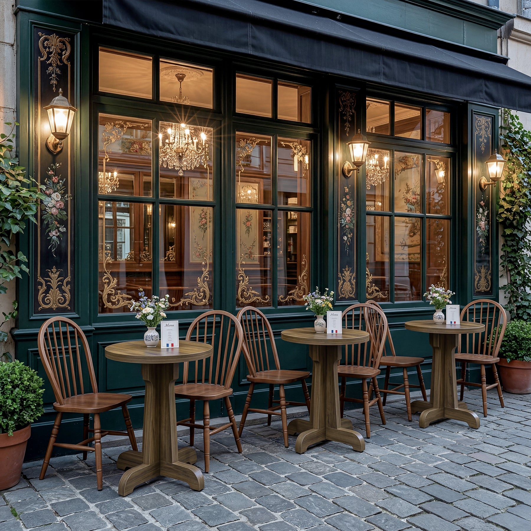 Tribesigns Small Round Dining Table, 2-Person Cafe Table for Restaurant