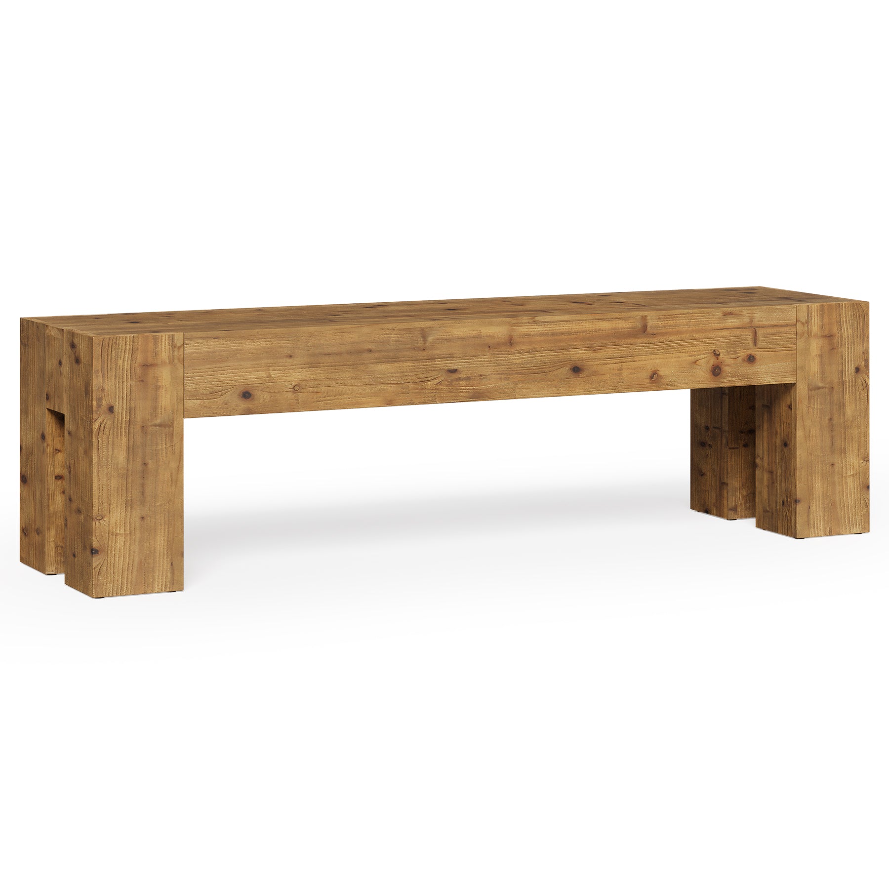 Tribesigns 63-Inch Solid Wood TV Stand for TVs up to 70 Inches, Rustic Farmhouse Media Console for Living Room and Bedroom