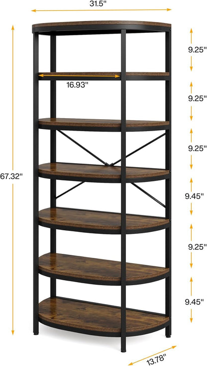 Vertical 7-Tier Shoe Rack Freestanding Shoe Organizer Tower