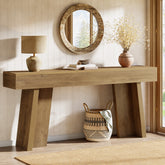 Tribesigns 70.9-Inch Long Console Table with Crossbar Support, Farmhouse Entryway Table for Living Room 3
