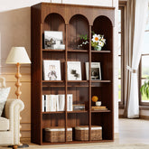 71-Inch Tall Arched Bookshelf with 5-Tier Open Display Shelves, Freestanding Bookcase for Office 3