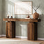 63 Inch Long Console Table for Entryway, Farmhouse Wooden Sofa Table for Living Room and Hallway